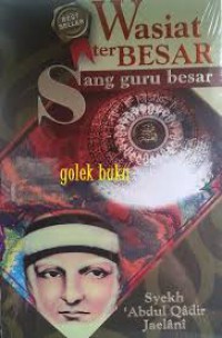 Wasiat Terbesar Sang Guru Besar