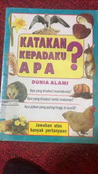 Katakan kepadaku Apa Dunia Alami